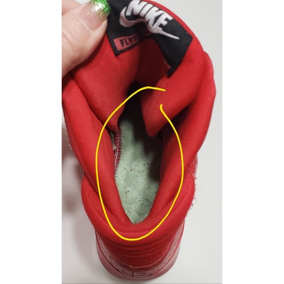 Nike Flystepper 2k3 Sneaker Mens Size 8 Hight Top 2 Strap Red - Picture 7 of 11